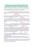 SOCE Practice Test Exam Questions With 100&percnt; Correct Answers Graded A&plus; Guaranteed Success&excl;&excl;