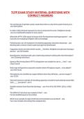 TCFP EXAM STUDY MATERIAL QUESTIONS WITH CORRECT ANSWERS