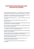 FIRE OFFICER II STATE EXAM STUDY GUIDE QUESTIONS WITH ANSWERS