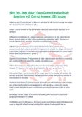 New York State Notary Exam Comprehensive Study Questions with Correct Answers 2026 Update