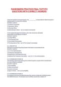 RANDOMIZED PRACTICE FINAL TCFP FF2 QUESTIONS WITH CORRECT ANSWERS