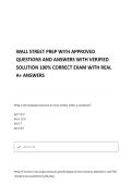 Wall Street Prep - Excel  WITH APPROVED QUESTIONS AND ANSWERS WITH VERIFIED SOLUTION 100&percnt; CORRECT EXAM WITH REAL ELABORATE ANSWERS