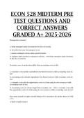 ECON 528 Midterm pre test questions and correct answers GRADED A&plus; 2025-2026&NewLine;