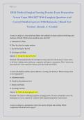 HESI Medical-Surgical Nursing Practice Exam Preparation &NewLine;Newest Exam 2026-2027 With Complete Questions And &NewLine;Correct Detailed Answers With Rationales &vert; Brand New &NewLine;Version &vert; Already A&plus; Graded 