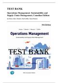 Test Bank &mdash; Operations Management&colon; Sustainability and Supply Chain Management&comma; 5th Canadian Edition &lpar;Heizer&comma; Render&comma; Munson&comma; Griffin&comma; 2025&rpar; &vert; All Chapters 1-16 Covered