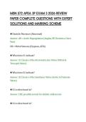 MSN 572 APEA 3P EXAM 3 2026 REVIEW&NewLine;PAPER COMPLETE QUESTIONS WITH EXPERT&NewLine;SOLUTIONS AND MARKING SCHEME
