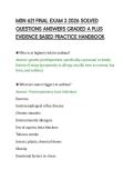 MSN 621 FINAL EXAM 3 2026 SOLVED&NewLine;QUESTIONS ANSWERS GRADED A PLUS&NewLine;EVIDENCE BASED PRACTICE HANDBOOK