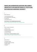 FAMILY LAW EXAMINATION QUESTIONS AND CORRECT &NewLine;ANSWER WITH EXPLANATION GRADED A&plus; STUDY GUIDE 