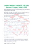 Louisiana Residential Roofing &lpar;LA&rpar; 7-803 Exam Questions and Answers Graded A&plus; 2026