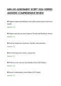 MSN 610 ASSESSMENT SCRIPT 2026 VERIFIED&NewLine;ANSWERS COMPREHENSIVE REVIEW&NewLine;