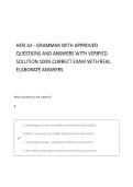 HESI A2 GRAMMAR QUESTIONS AND ANSWERS