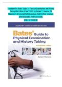 Test Bank for Bates&rsquo; Guide To Physical Examination and History Taking 14th Edition by Rainier P&period; Soriano All Chapters 1-27 Covered With Questions And Verified Solutions With Rationales And Case Study&period;&NewLine;