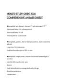 MSN570 STUDY GUIDE 2026&NewLine;COMPREHENSIVE ANSWER DIGEST&NewLine;