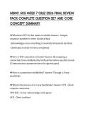 MSNC 505 WEEK 7 QUIZ 2026 FINAL REVIEW&NewLine;PACK COMPLETE QUESTION SET AND CORE&NewLine;CONCEPT SUMMARY