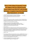 PHTLS 10th Edition Prehospital Trauma Life Support Self-Test Official Practice Exam Actual Exam 2026&sol;2027 with Detailed Rationales &vert; Complete Exam-Style Questions &vert; Pass Guaranteed &ndash; A&plus; Graded&NewLine;&NewLine;