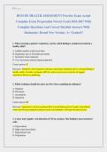 HESI RN HEALTH ASSESSMENT Practice Exam Actual &NewLine;Complete Exam Preparation Newest Exam 2026-2027 With &NewLine;Complete Questions And Correct Detailed Answers With &NewLine;Rationales &vert; Brand New Version &vert; A&plus; Graded&excl;&excl;