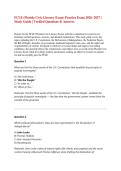 FCLE Florida Civic Literacy Exam Practice Test 2026&colon; Verified Study Guide & Answers