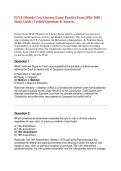 FCLE Florida Civic Literacy Exam Practice Test 2026&colon; Verified Study Guide & Answers