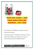 NR 6001 EXAM COMPLETE PACKAGE DEAL