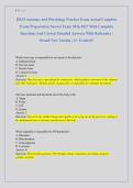 HESI Anatomy and Physiology Practice Exam Actual Complete &NewLine;Exam Preparation Newest Exam 2026-2027 With Complete &NewLine;Questions And Correct Detailed Answers With Rationales &vert; &NewLine;Brand New Version &vert; A&plus; Graded&excl;&excl; 