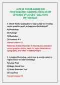 2026-2027 LATEST ADOBE CERTIFIED&NewLine;PROFESSIONAL CERTIFICATION EXAM&NewLine;OFFERED BY ADOBE &vert; Q&A WITH&NewLine;RATIONALES&NewLine;