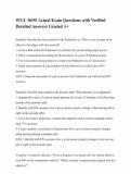 WGU D658 Actual Exam Questions with Verified&NewLine;Detailed Answers Graded A&plus;