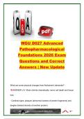 WGU D027 EXAM COMPLETE PACKAGE DEAL