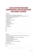 ATI RN CAPSTONE PROCTORED COMPREHENSIVE  EXAM 300 QUESTIONS AND CORRECT ANSWERS