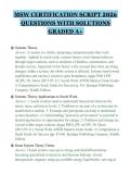 MSW CERTIFICATION SCRIPT 2026&NewLine;QUESTIONS WITH SOLUTIONS&NewLine;GRADED A&plus;