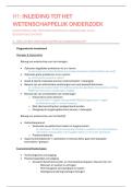 Samenvatting Onderzoeksmethodologie - 2025&sol;2026 - D0T98A &lpar;TEW&rpar;