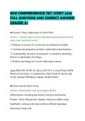 MSW COMPREHENSIVE TEST SCRIPT 2026&NewLine;FULL QUESTIONS AND CORRECT ANSWERS&NewLine;GRADED A&plus;