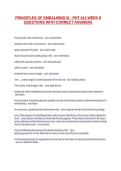 PRINCIPLES OF EMBALMING III - PHT 414 WEEK 8 QUESTIONS WITH CORRECT ANSWERS