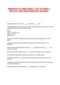 PRINCIPLES OF EMBALMING II - PHT 313 WEEK 3 PRE TEST TAKE QUESTIONS WITH ANSWERS