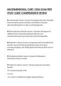 MULTIDIMENSIONAL CARE 1 2026 EXAM PREP&NewLine;STUDY GUIDE COMPREHENSIVE REVIEW&NewLine;
