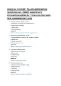 FINANCIAL STATEMENT ANALYSIS EXAMINATION &NewLine;QUESTIONS AND CORRECT ANSWER WITH &NewLine;EXPLANATION GRADED A&plus; STUDY GUIDE