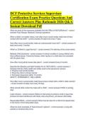 DCF Protective Services Supervisor Certification Exam Practice Questions And Correct Answers Plus Rationale 2026 Q&A&vert; Instant Download Pdf
