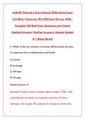 AAB MT CHEMISTRY EXAM 2026 &ndash; ACTUAL TEST BANK WITH ANSWERS & RATIONALES &lpar;PDF&rpar;&NewLine;&NewLine;