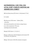 MULTIDIMENSIONAL CARE II FINAL 2026&NewLine;ACTUAL SCRIPT COMPLETE QUESTIONS AND&NewLine;ANSWERS 100&percnt; CORRECT