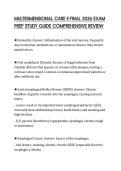 MULTIDIMENSIONAL CARE II FINAL 2026 EXAM&NewLine;PREP STUDY GUIDE COMPREHENSIVE REVIEW