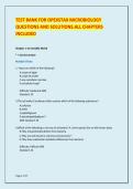 OpenStax Microbiology Test Bank Questions and Solutions All Chapters Included Comprehensive Study Guide