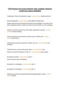CPN Practice test exam Questions with complete solutions verified by experts 2026&sol;2026