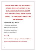 APCO EMD EXAM 2026 &ndash; COMPLETE PACKAGE DEAL WITH 450 REAL QUESTIONS & CORRECT DETAILED ANSWERS &lpar;VERIFIED&comma; GRADED A&plus;&rpar;&NewLine;&NewLine;