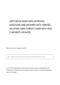 ARRT MOCK EXAM 2 QUESTIONS AND ANSWERS