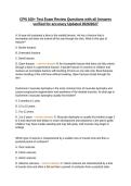 CPN 100&plus; Test Exam Review Questions with all Answers verified for accuracy Updated 2026&sol;2027