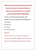 ARRT VASCULAR INTERVENTIONAL MOCK EXAM 2026 &ndash; COMPLETE TEST BANK WITH 350 REAL QUESTIONS & CORRECT DETAILED ANSWERS &lpar;VERIFIED&comma; GRADED A&plus;&rpar;&NewLine;&NewLine;