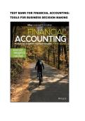Test bank for Financial Accounting&colon; Tools for Business Decision Making&NewLine;by Paul D&period; Kimmel &lpar;Author&rpar;&comma; Jerry J&period; Weygandt &lpar;Author&rpar;&comma; Jill E&period; Mitchell &lpar;Author&rpar;  all pages fullly covered with test questions and answers guide A&plus;