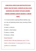 ASWB SOCIAL WORK EXAM 2026 &ndash; COMPLETE TEST BANK WITH 200&plus; REAL QUESTIONS & CORRECT DETAILED ANSWERS &lpar;VERIFIED&comma; GRADED A&plus;&rpar;&NewLine;&NewLine;
