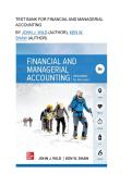 Test bank for Financial and Managerial Accounting&NewLine;by John J&period; Wild &lpar;Author&rpar;&comma; Ken W&period; Shaw &lpar;Author&rpar;  with questions and answers graded A&plus;