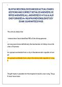 NLN PAX&sol;NEX ENGLISH EXAM 2026 ACTUAL EXAM QUESTIONS AND CORRECT DETAILED ANSWERS &lpar;VERIFIED ANSWERS&rpar; ALL ANSWERED D147 Q & A&rcub; ALREADY GRADED A&plus;&sol; NLN PAX&sol;NEX ENGLISH STUDY EXAM &vert; GUARANTEED PASS&NewLine;&NewLine;