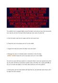 NREMT PRACTICE NEWEST 2026&sol;&NewLine;2027 ACTUAL EXAM TEST BANK&vert;&NewLine;COMPLETE 450 REAL EXAM&NewLine;QUESTIONS AND CORRECT VERIFIED&NewLine;ANSWERS&sol; ALREADY GRADED A&plus;&vert;&NewLine;EMT NATIONAL REGISTRY EXAM&NewLine;PREP &lpar;MOST RECENT&excl;&excl;&rpar;